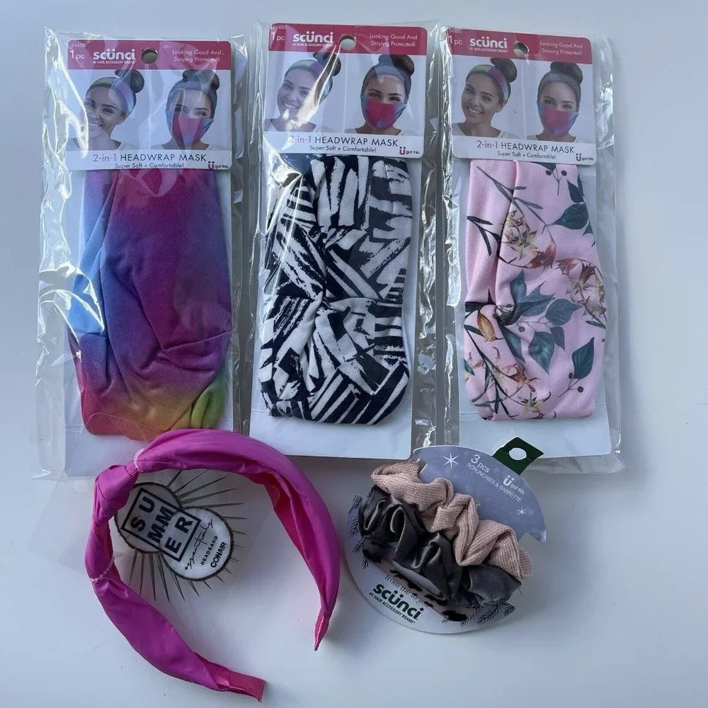 Scunci & Conair Hair Accessory Lot Fashionable Hair Supplies BUNDLE 15
